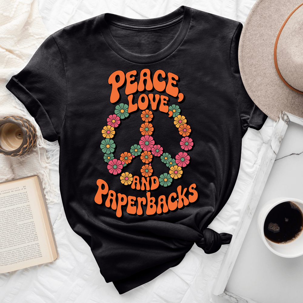 Peace Love And Paperbacks Tee