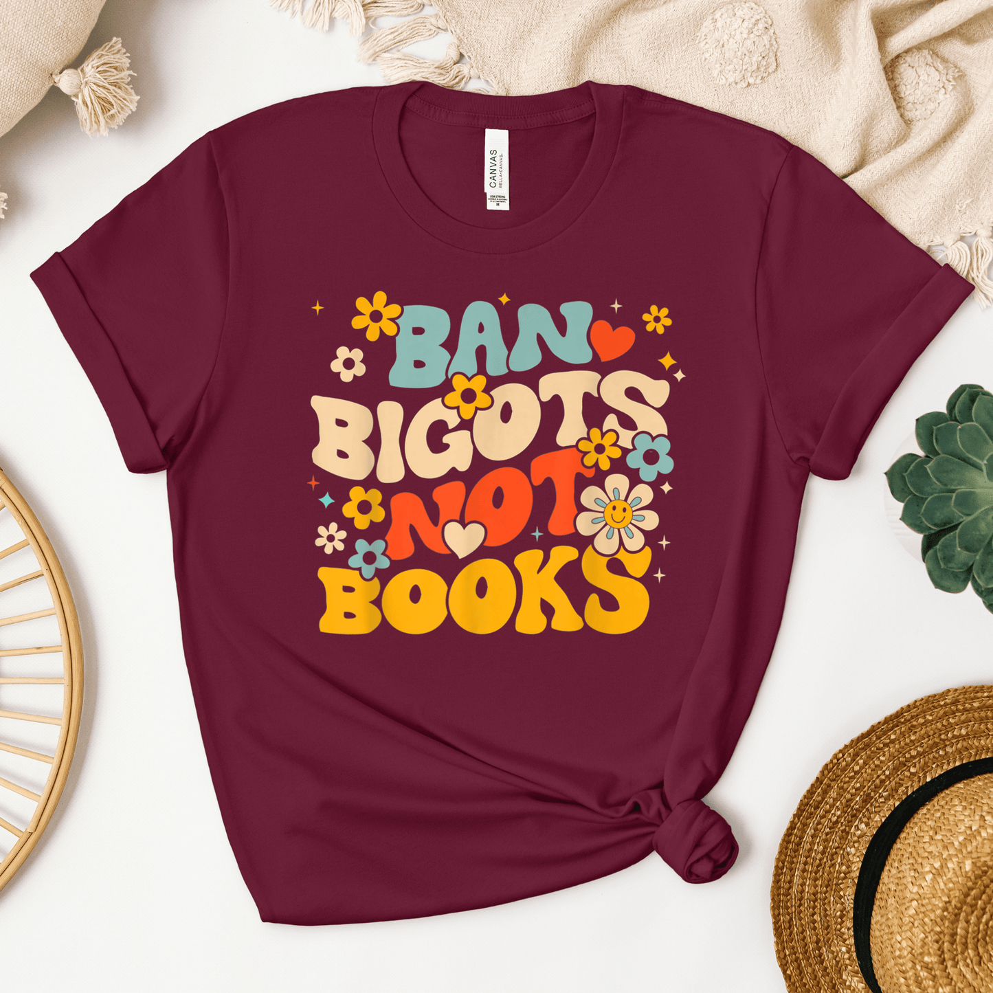 Ban Bigots Not Books Tee