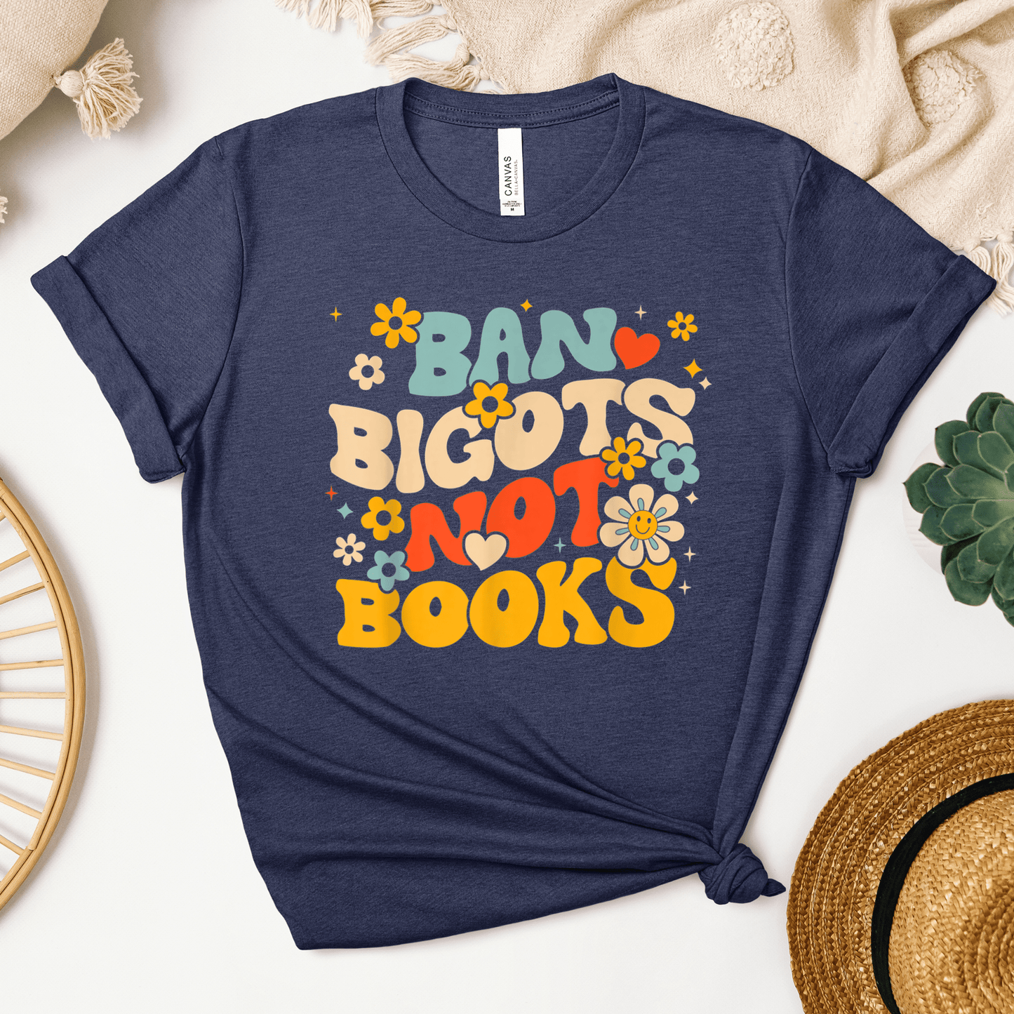 Ban Bigots Not Books Tee