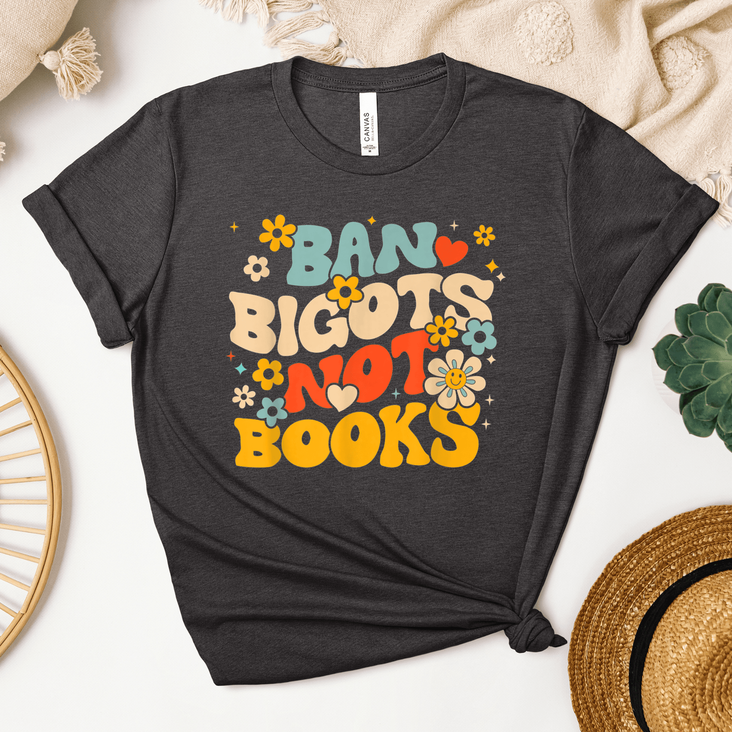 Ban Bigots Not Books Tee