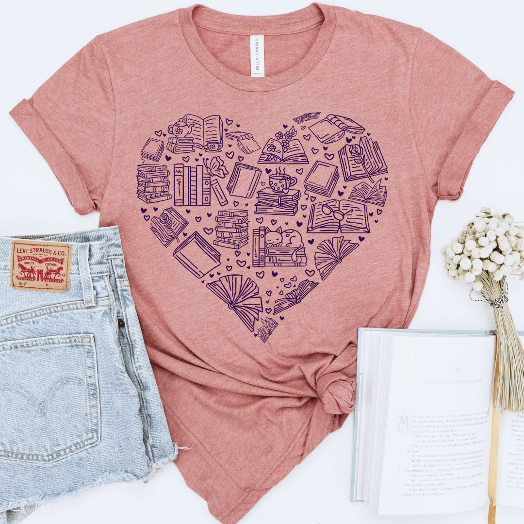 Book of Hearts Tee