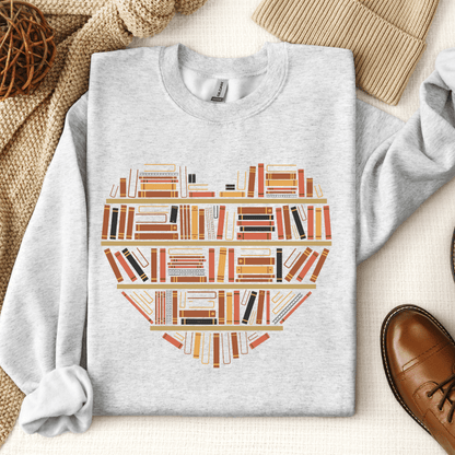 Book Tropes Heart Crewneck