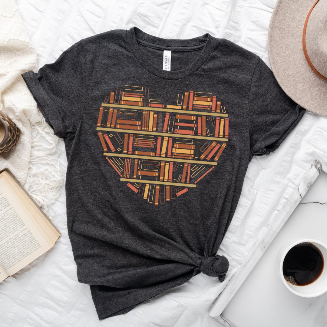 Book Tropes Heart Tee