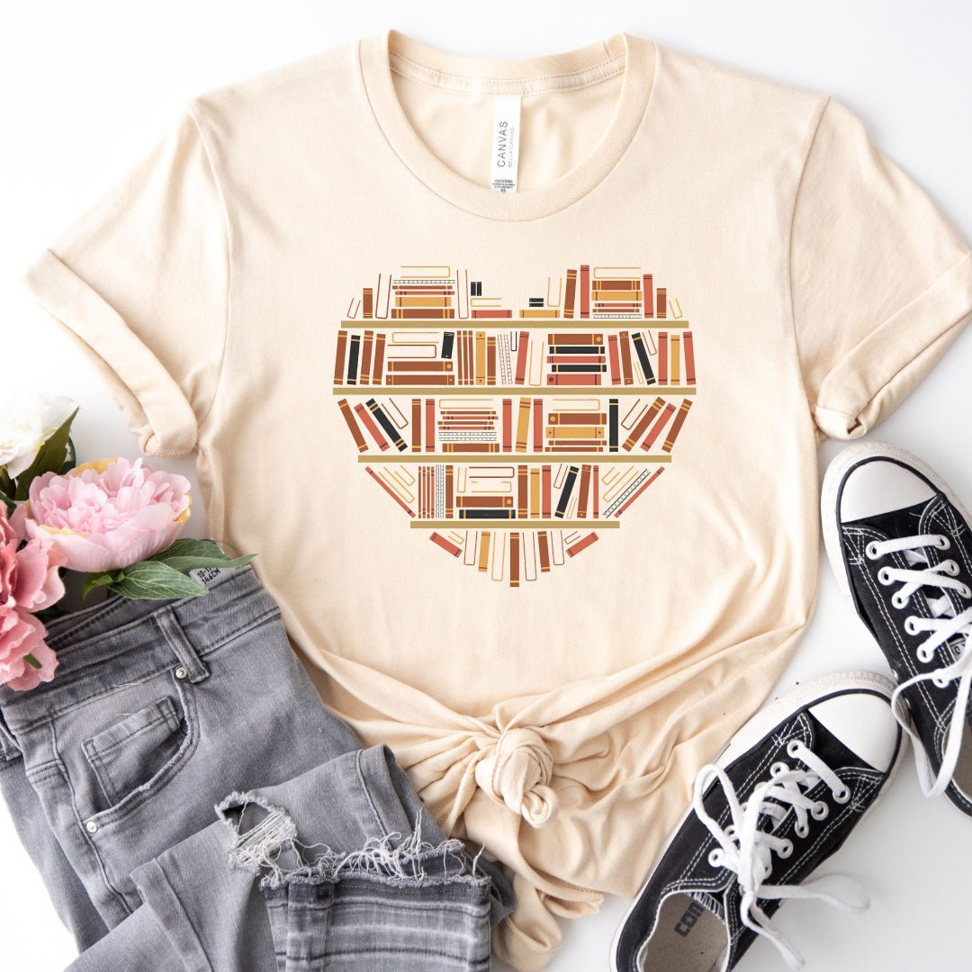 Book Tropes Heart Tee