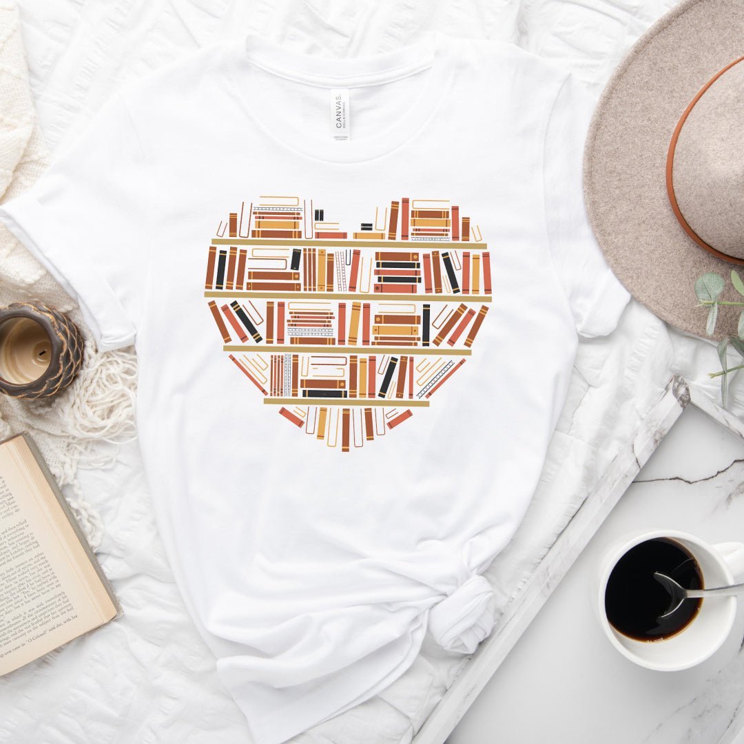 Book Tropes Heart Tee