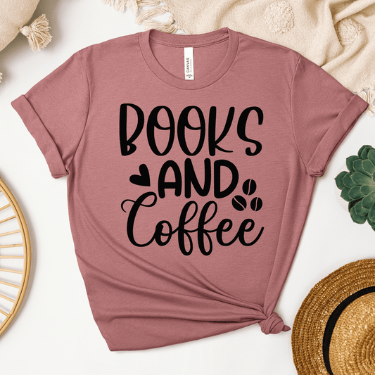 Books And Coffee Tee