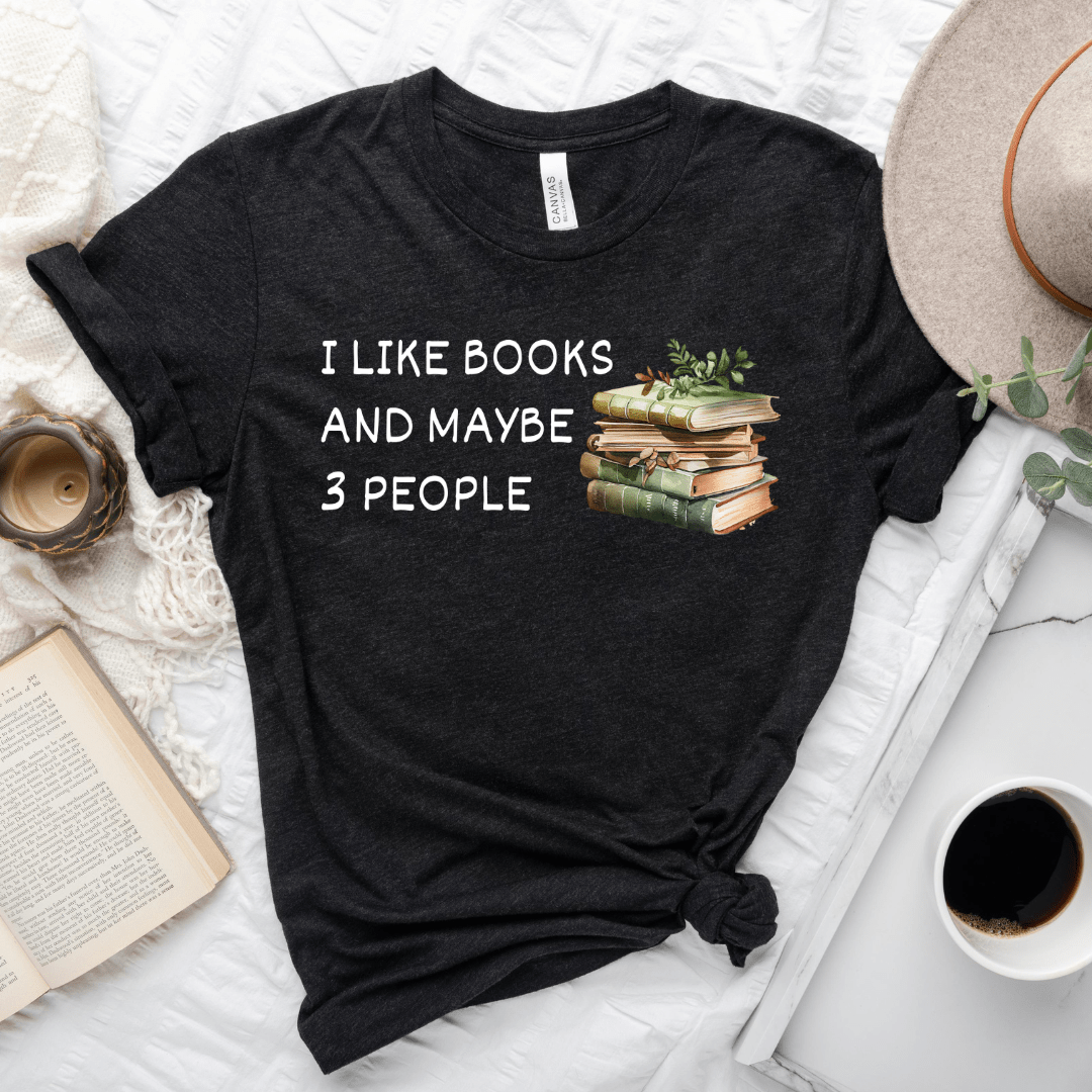 Books And Maybe 3 People Tee