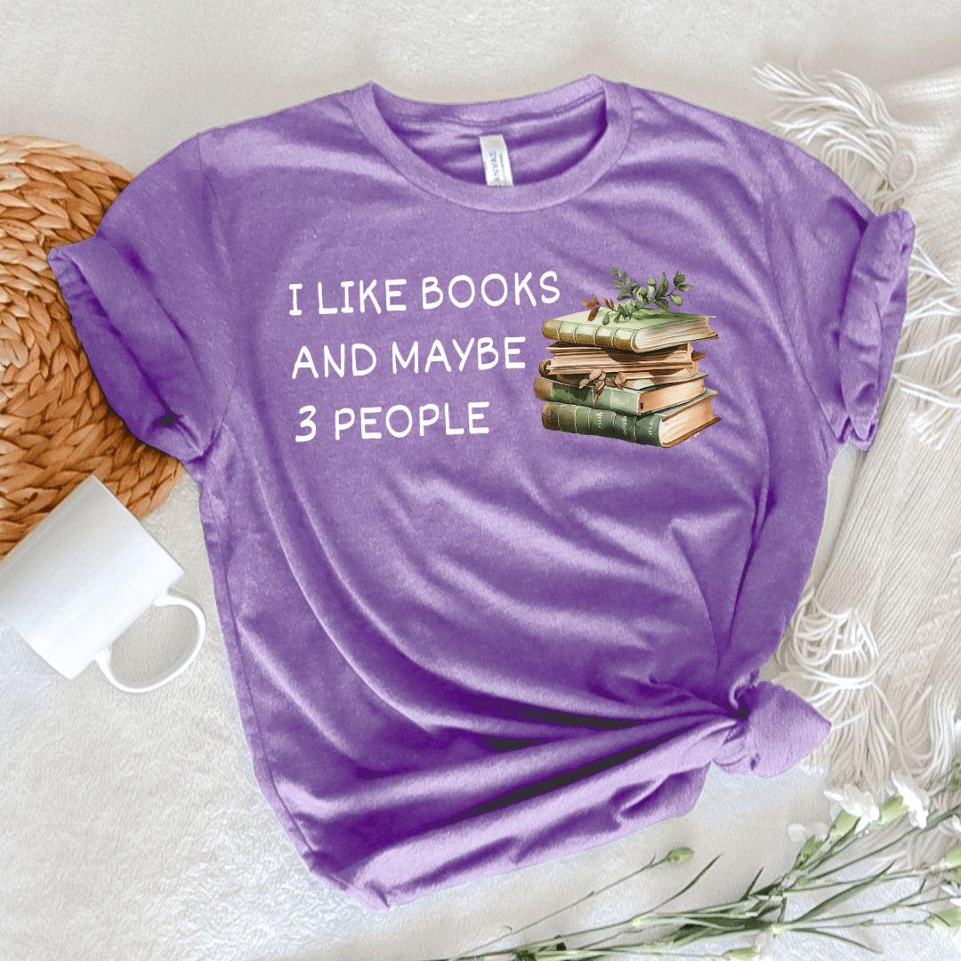 Books And Maybe 3 People Tee