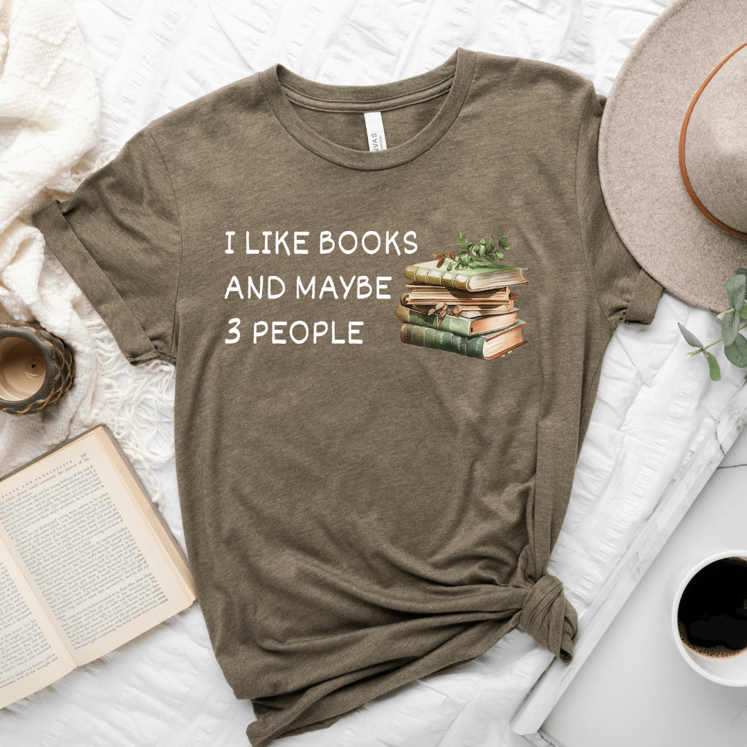 Books And Maybe 3 People Tee