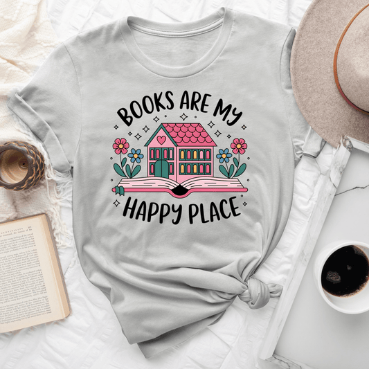 Books Are My Happy Place Tee