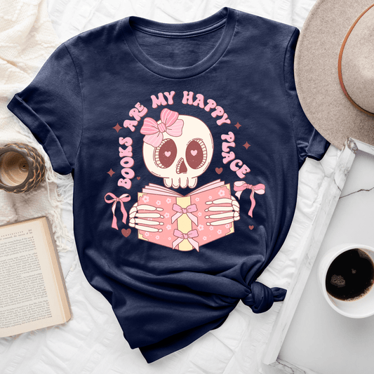 Books Are My Happy Place Tee