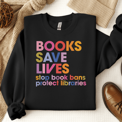 Books Save Lives Crewneck