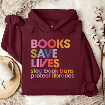 Books Save Lives Hoodie