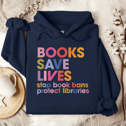 Books Save Lives Hoodie