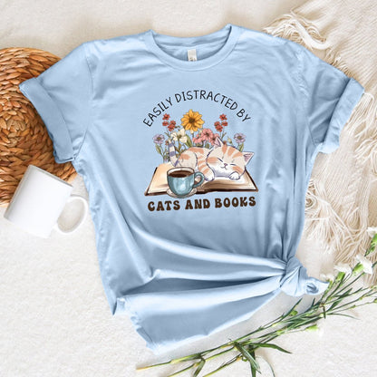 Cats And Books Tee