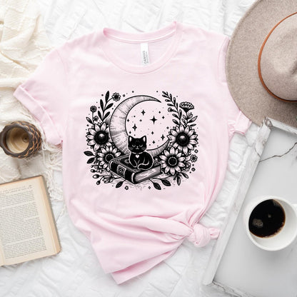 Celestial Cat Book Tee