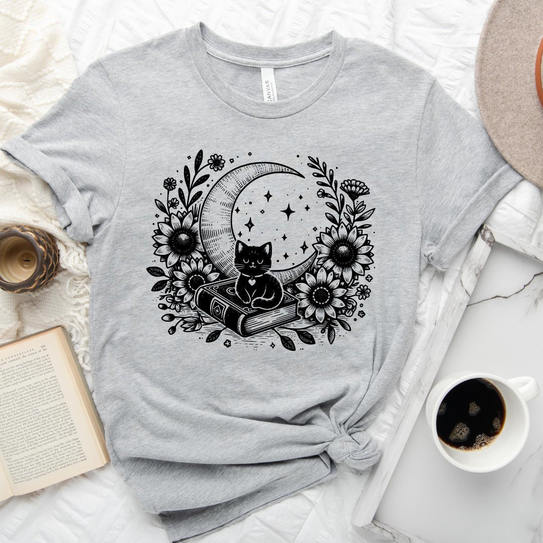 Celestial Cat Book Tee