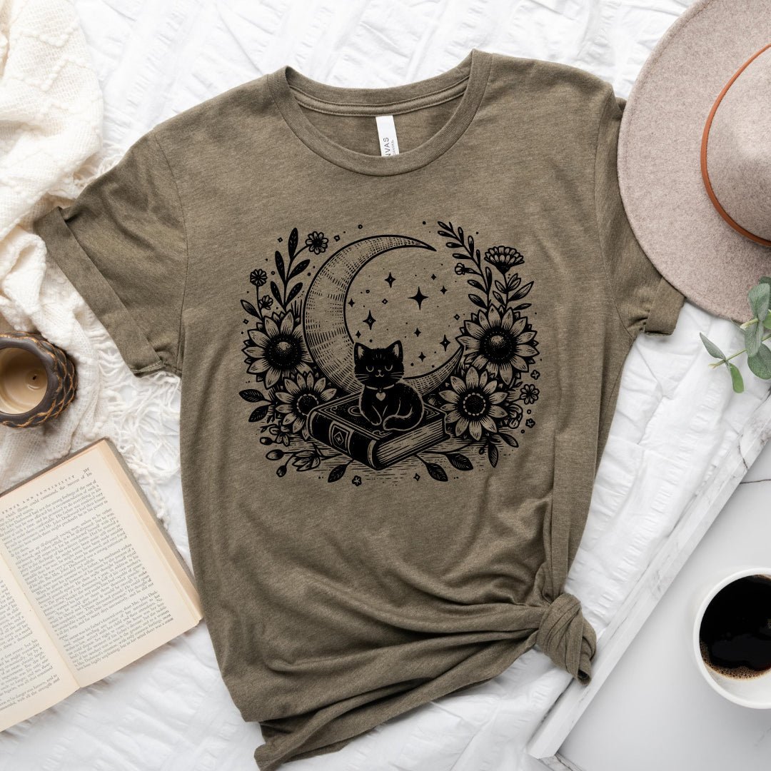 Celestial Cat Book Tee