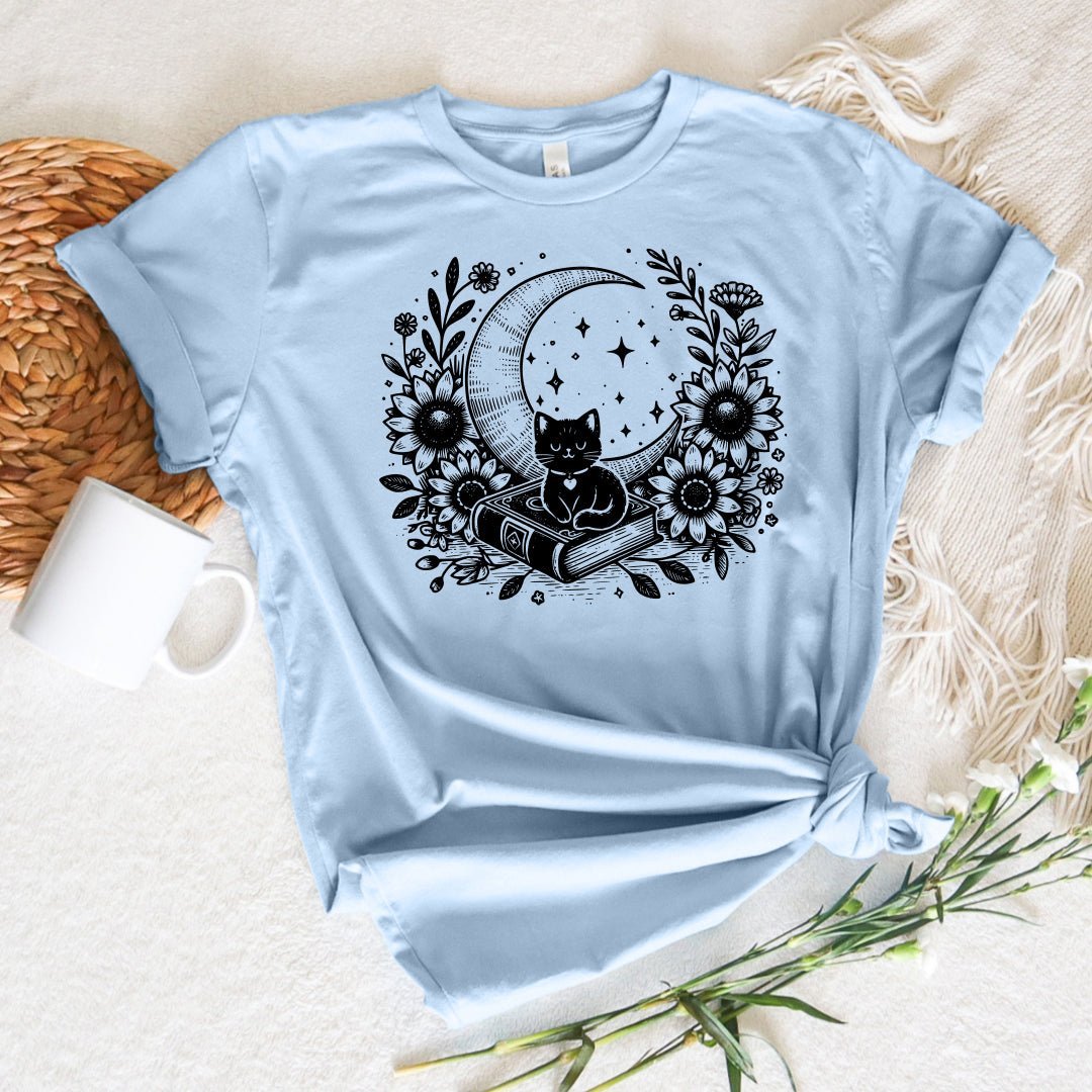 Celestial Cat Book Tee