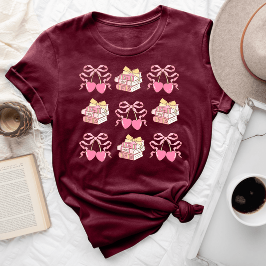 Coquette Bookish Tee