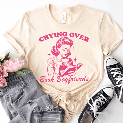 Crying Over Book Boyfriends Tee