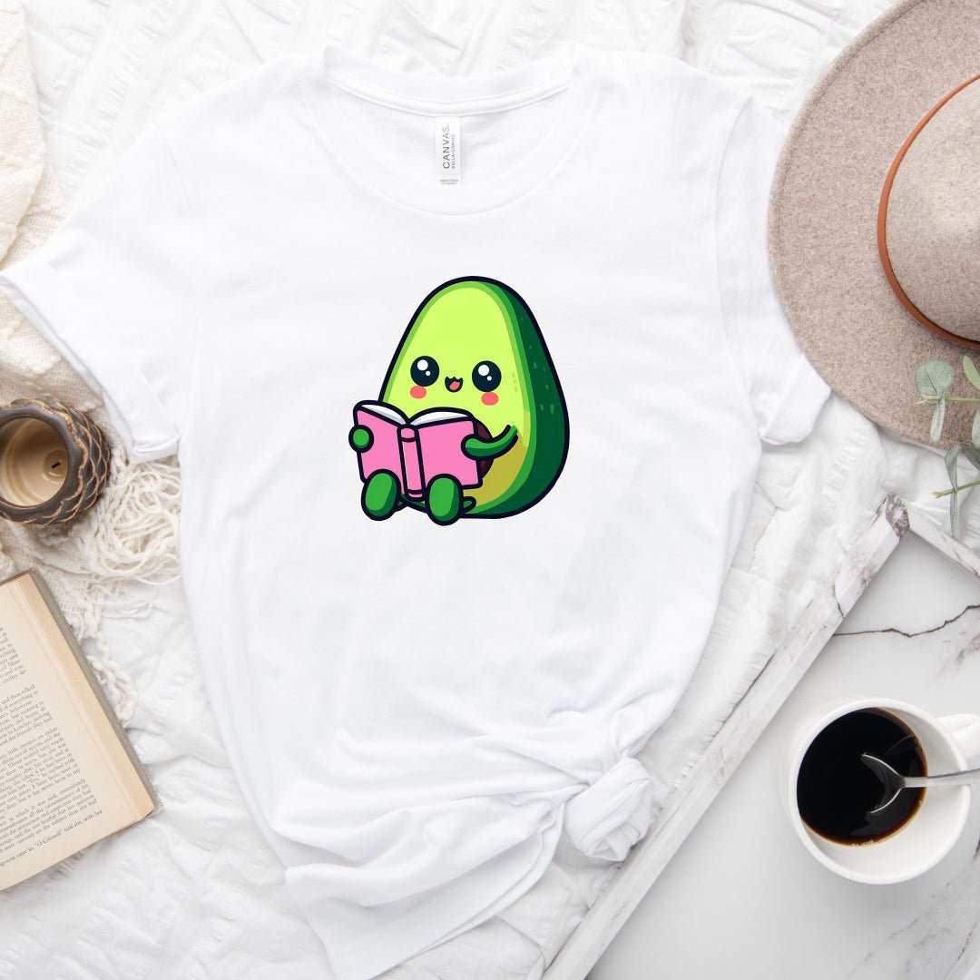 Cute Bookish Avocado Tee