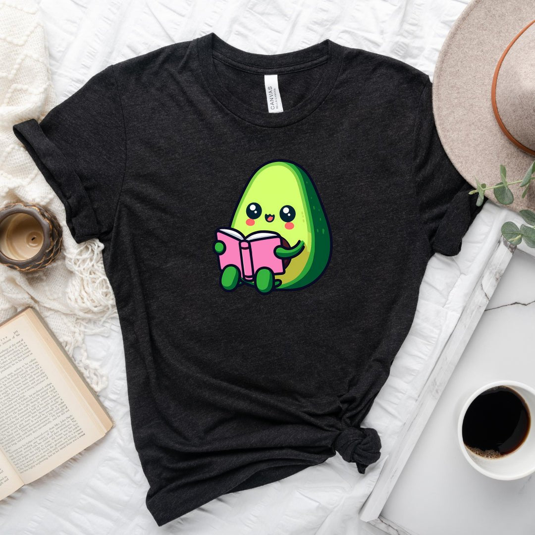 Cute Bookish Avocado Tee