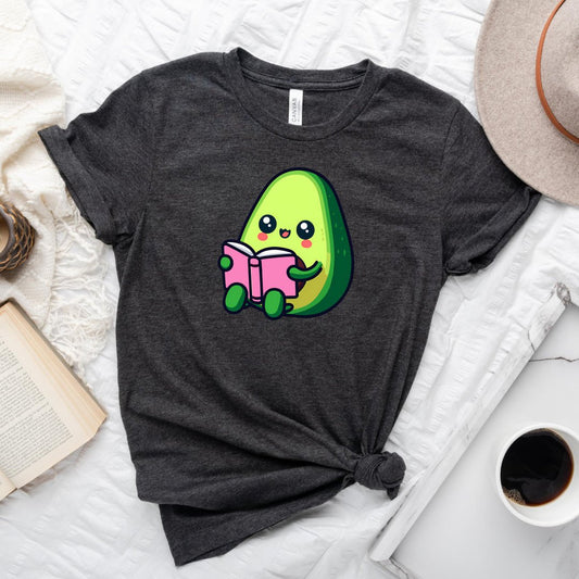 Cute Bookish Avocado Tee