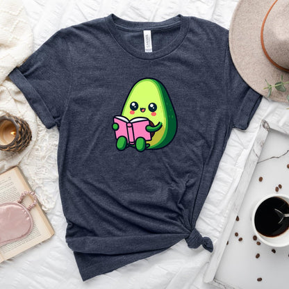 Cute Bookish Avocado Tee