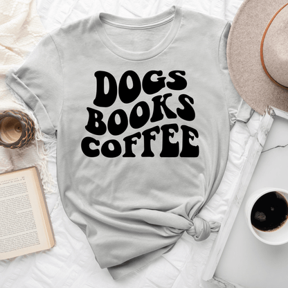 Dogs Books Coffee Tee