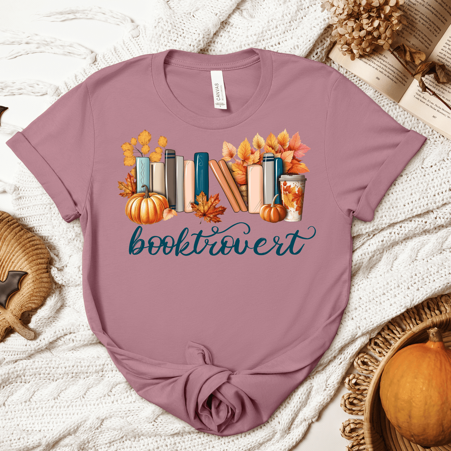 Fall Booktrovert Tee