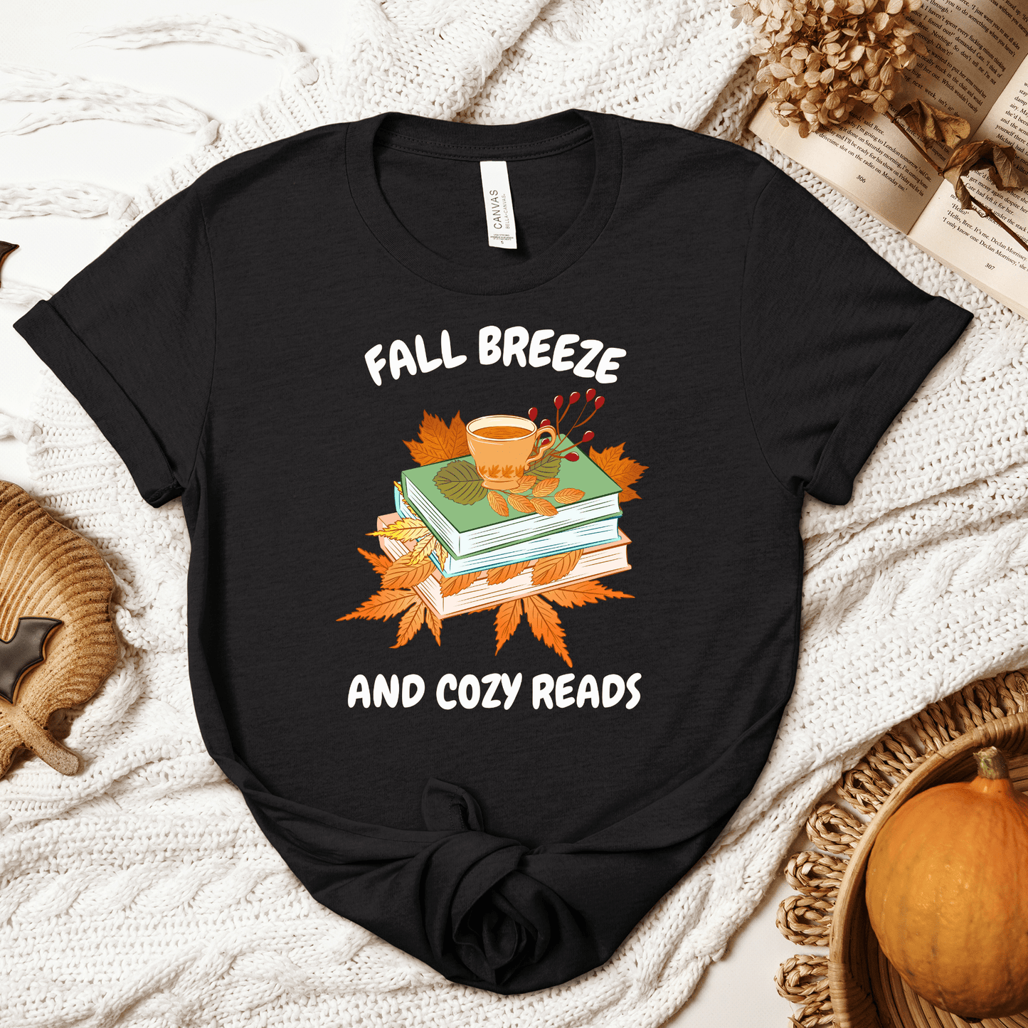 Fall Breeze And Cozy Reads Tee