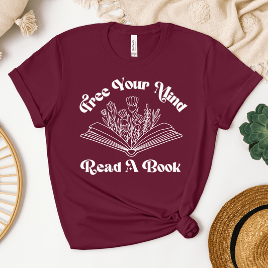 Free Your Mind Read A Book Tee