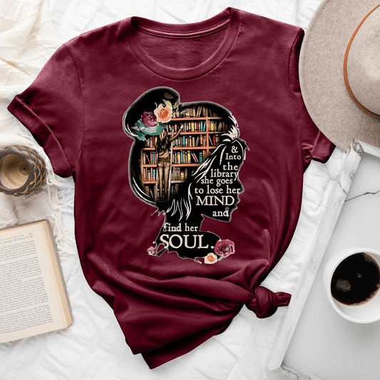 Into The Library She Goes Tee