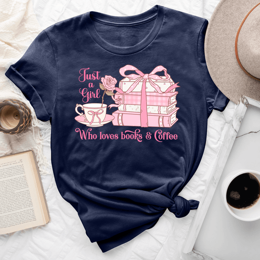 Just A Girl Who Loves Books Coffee Tee