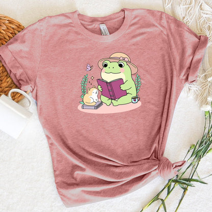 Kawaii Frog Reader Tee