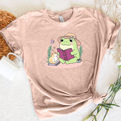 Kawaii Frog Reader Tee