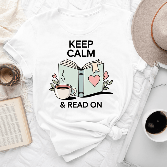 Keep Calm & Read On Tee