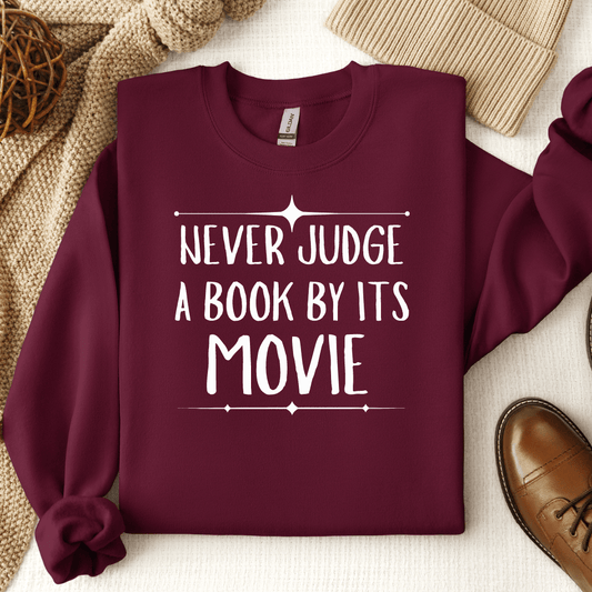 Never Judge A Book By Its Movie Crewneck