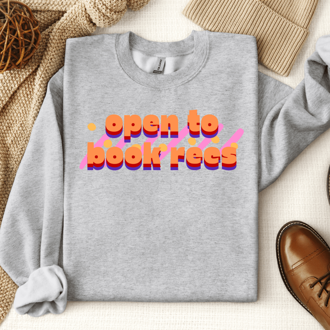 Open To Book Recs Crewneck