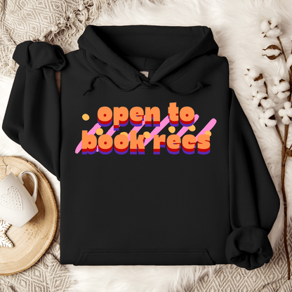 Open To Book Recs Hoodie