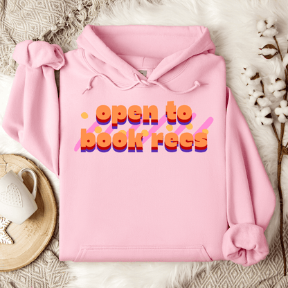 Open To Book Recs Hoodie