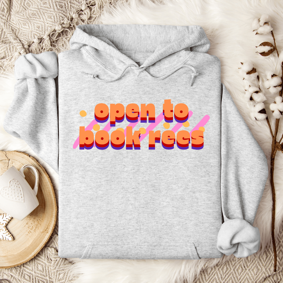 Open To Book Recs Hoodie