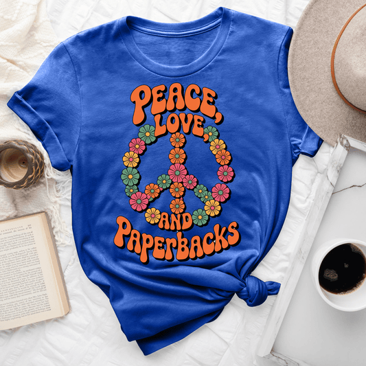 Peace Love And Paperbacks Tee