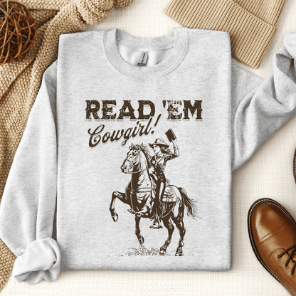 Read 'Em Cowgirl Crewneck