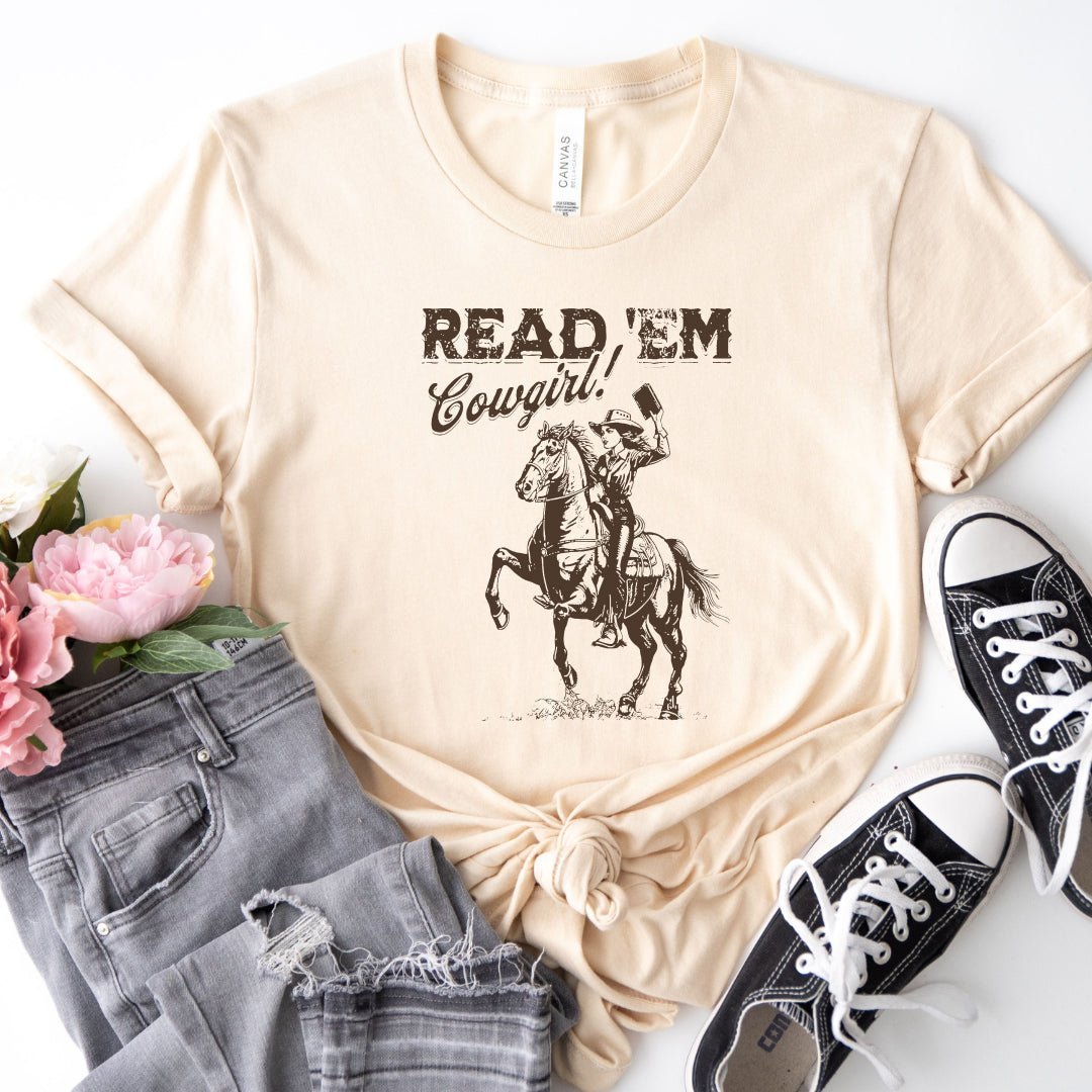 Read 'Em Cowgirl Tee