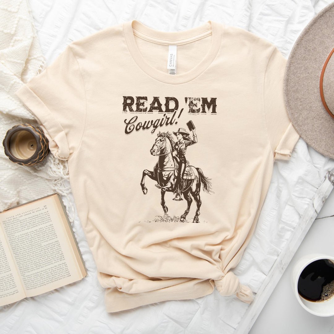 Read 'Em Cowgirl Tee