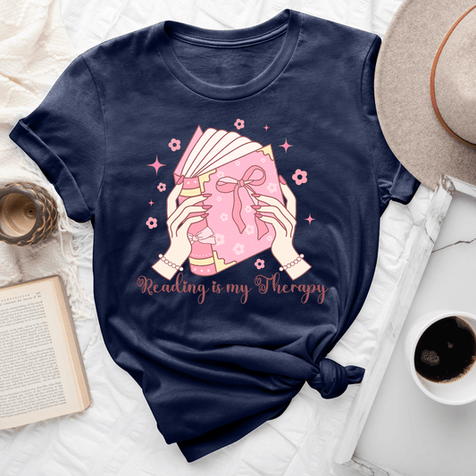 Reading Is My Therapy Tee