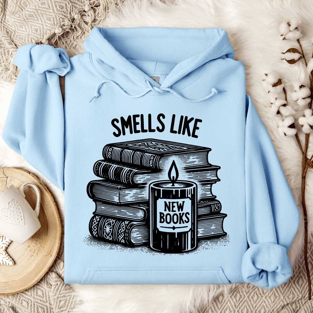 Smells Like New Books Hoodie