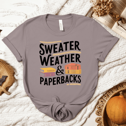 Sweater Weather And Paperbacks Tee